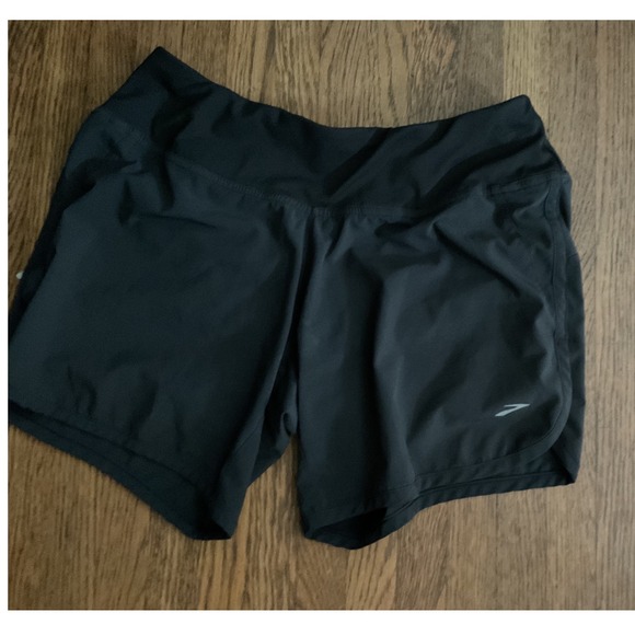 Brooks Pants - Brooks Womens Running Shorts Black Athletic Gym Training Zipper Pocket